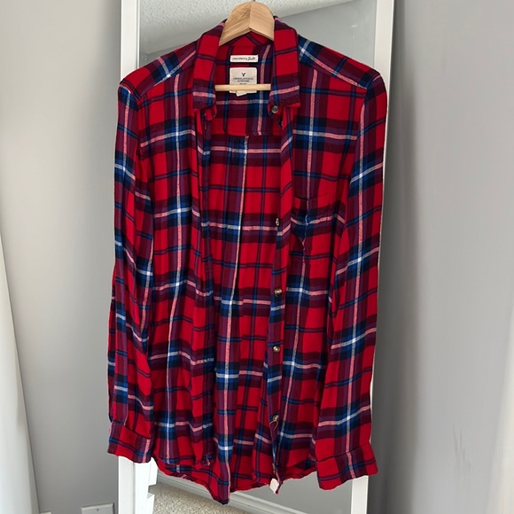 American Eagle Outfitters Tops - American Eagle | Plaid Button-Up